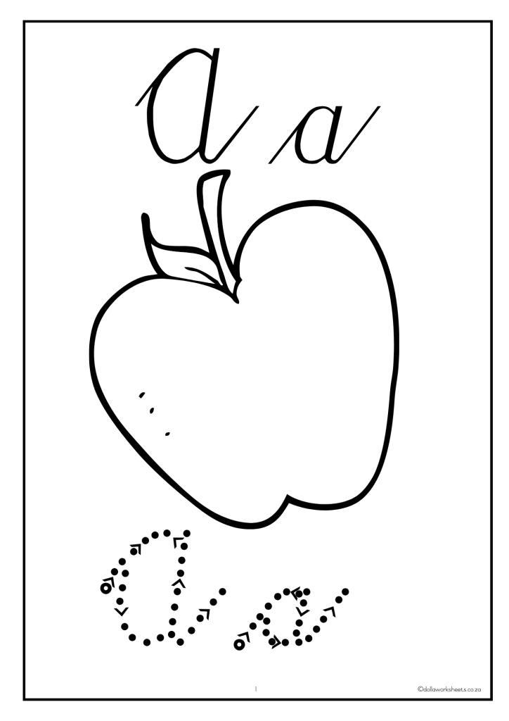 Writing Colour In Cursive Writing Colouring Book
