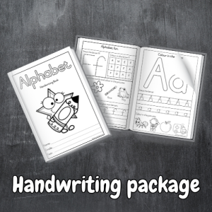 English Alphabet Handwriting Series – 27 Booklets (420 Pages)