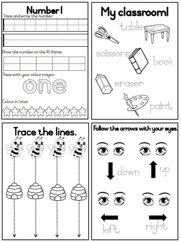 Grade R Workbooks Terms 1–4 + FREE Book | 500+ Pages